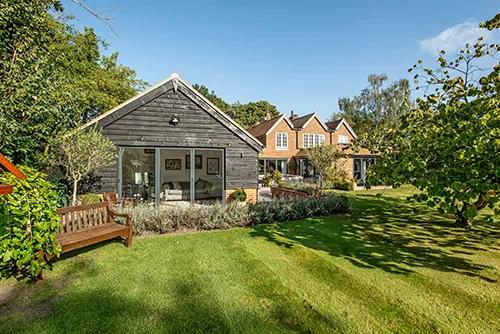barn conversion with garden