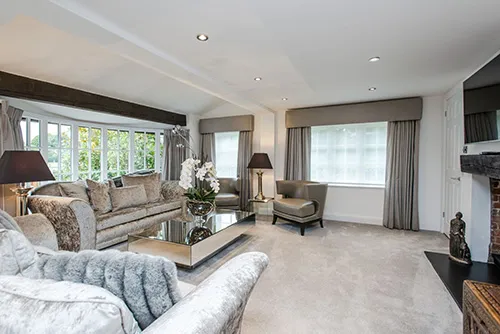 large lounge with furniture